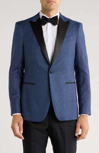 John Varvatos Star USA Geometric Wool Blend Dinner Jacket