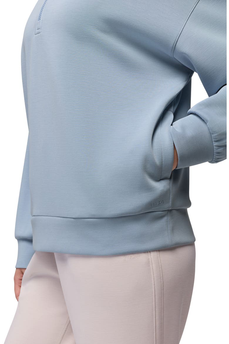 Shea Soft Relaxed Half Zip Pullover, Alternate, color, GLACIER SKIES
