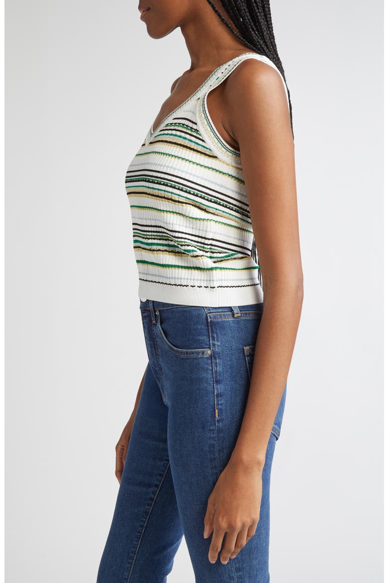 Carlin Knit Crop Tank, Alternate, color, OFF WHITE MULTI
