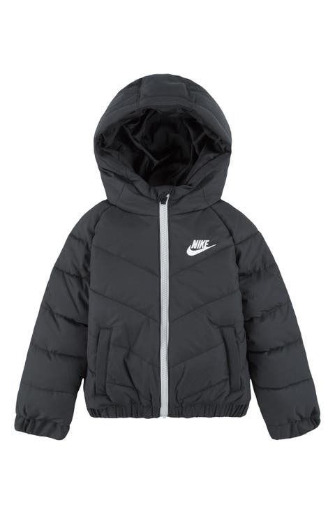 Kids' Puffer Hooded Zip Jacket (Toddler)