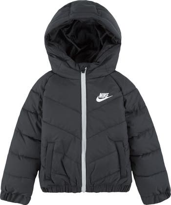 Kids' Puffer Hooded Zip Jacket