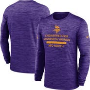 Nike Men's Nike Purple Minnesota Vikings Sideline Velocity Performance Long Sleeve T-Shirt