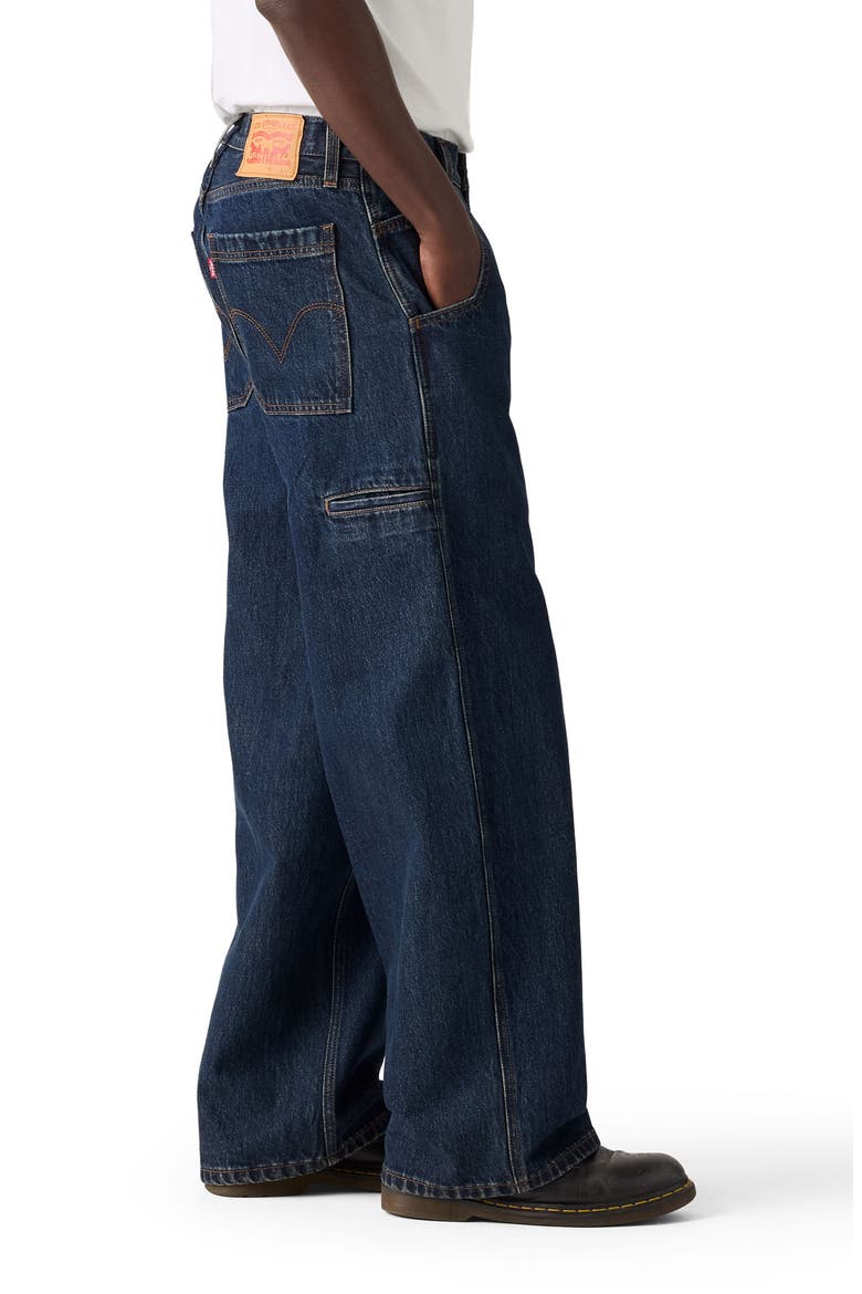 Extra Baggy Utility Wide Leg Jeans, Alternate, color, RINSE CRUSADER