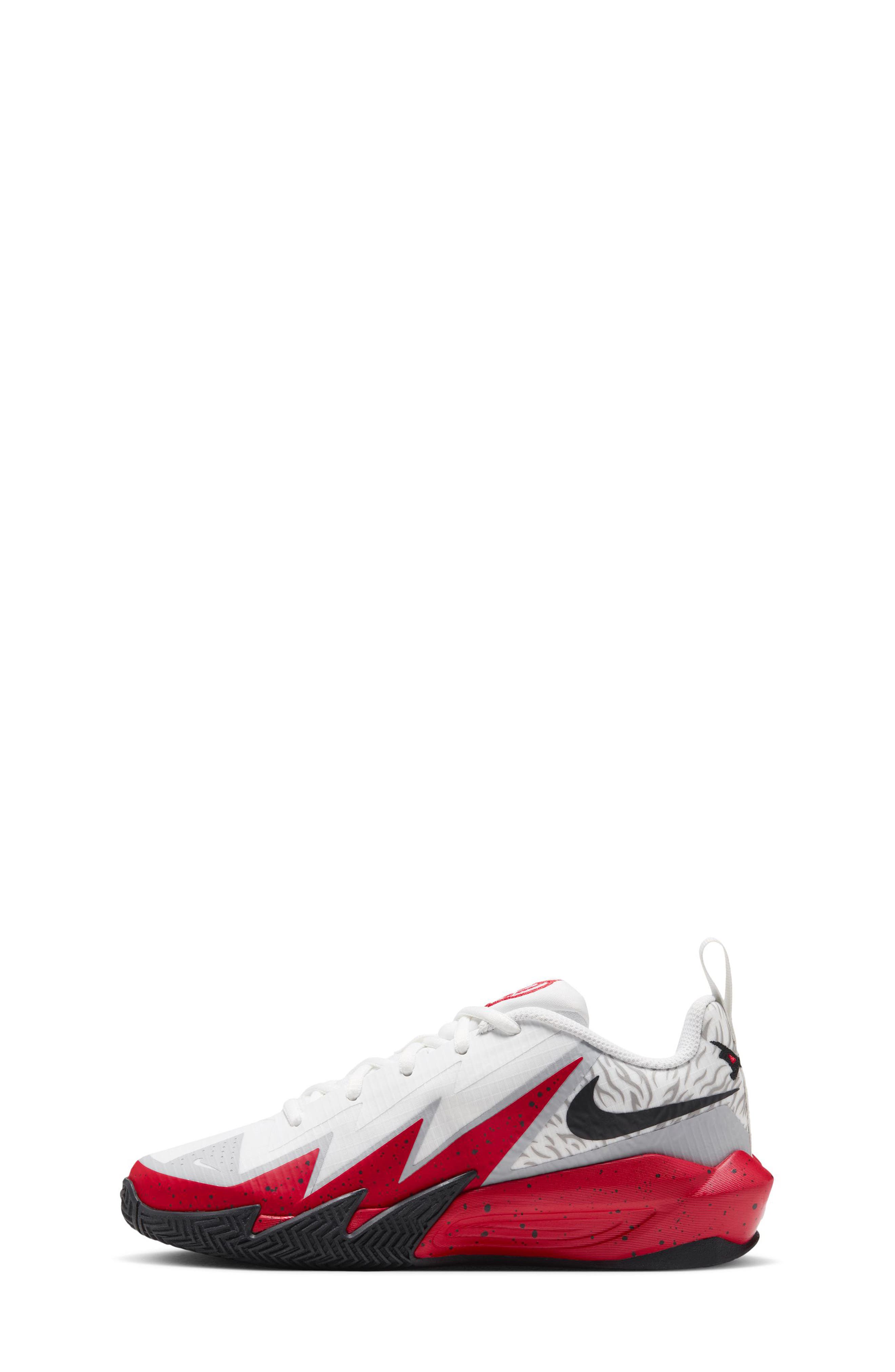 Kids' S.T. Dynamite Basketball Shoe, Alternate, color, WHITE/ BLACK/ UNIVERSITY RED