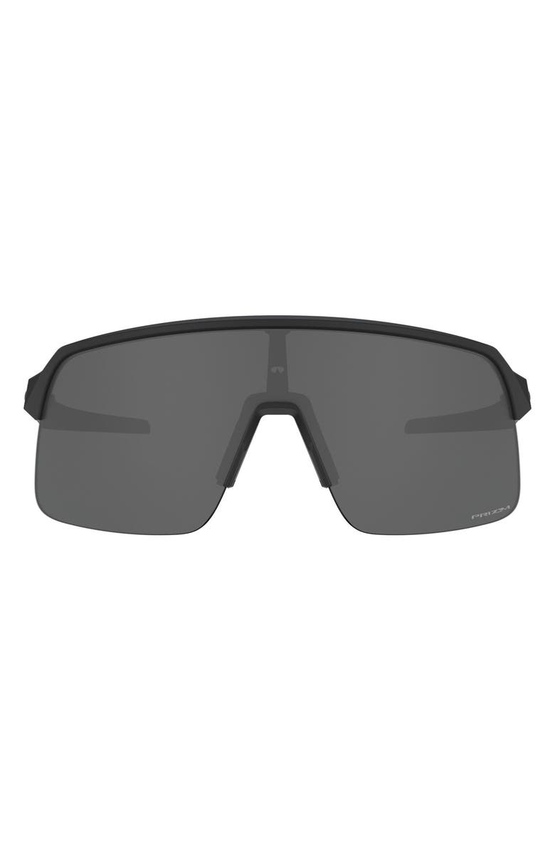 Oakley Sutro Lite 139mm Prizm<sup>™</sup> Wrap Shield Sunglasses, Main, color, Matte Black/ Prizm Black