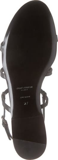 Cassandra YSL Logo Strappy Sandal