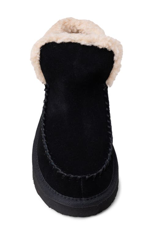 Minnetonka Chandra Faux Shearling Lined Bootie In Black