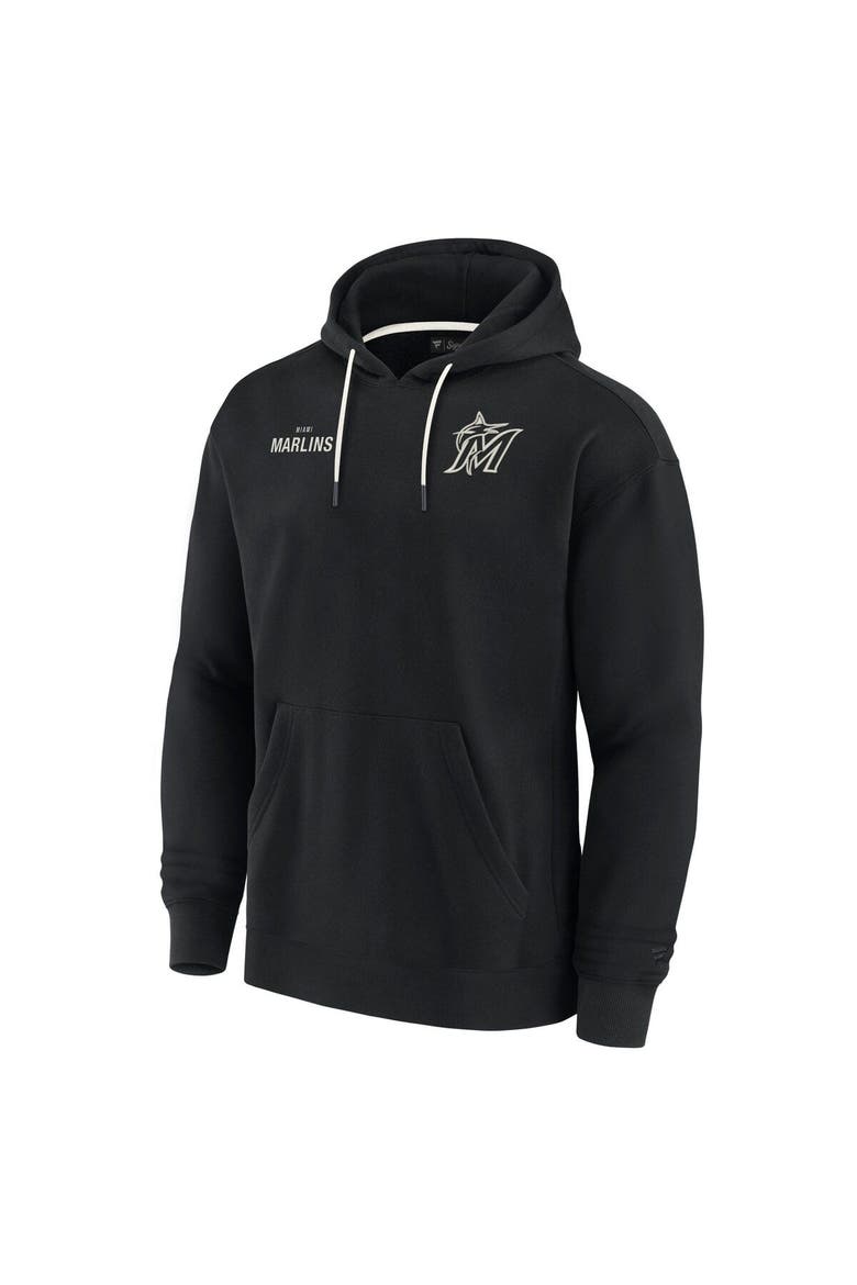 Unisex Fanatics Signature Black Miami Marlins Elements Super Soft Fleece Pullover Hoodie, Alternate, color, Black