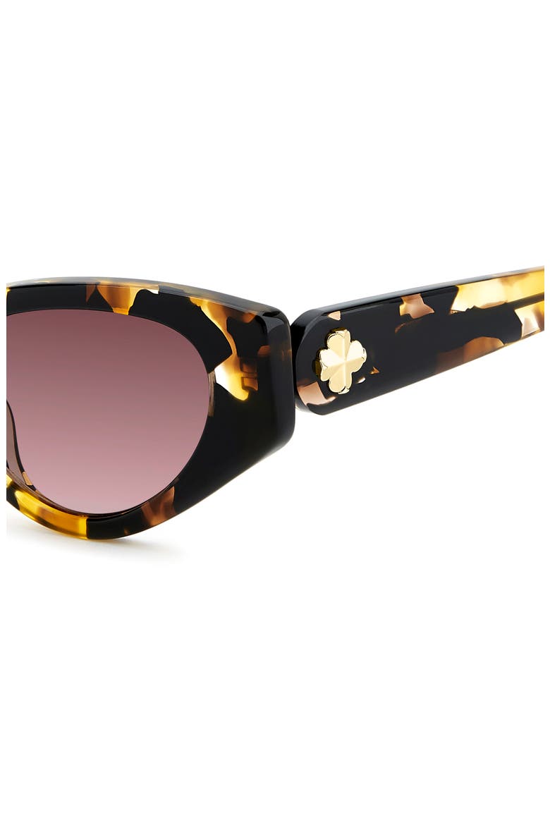 bria 52mm cat eye sunglasses, Alternate, color, HAVANA/ PINK DS