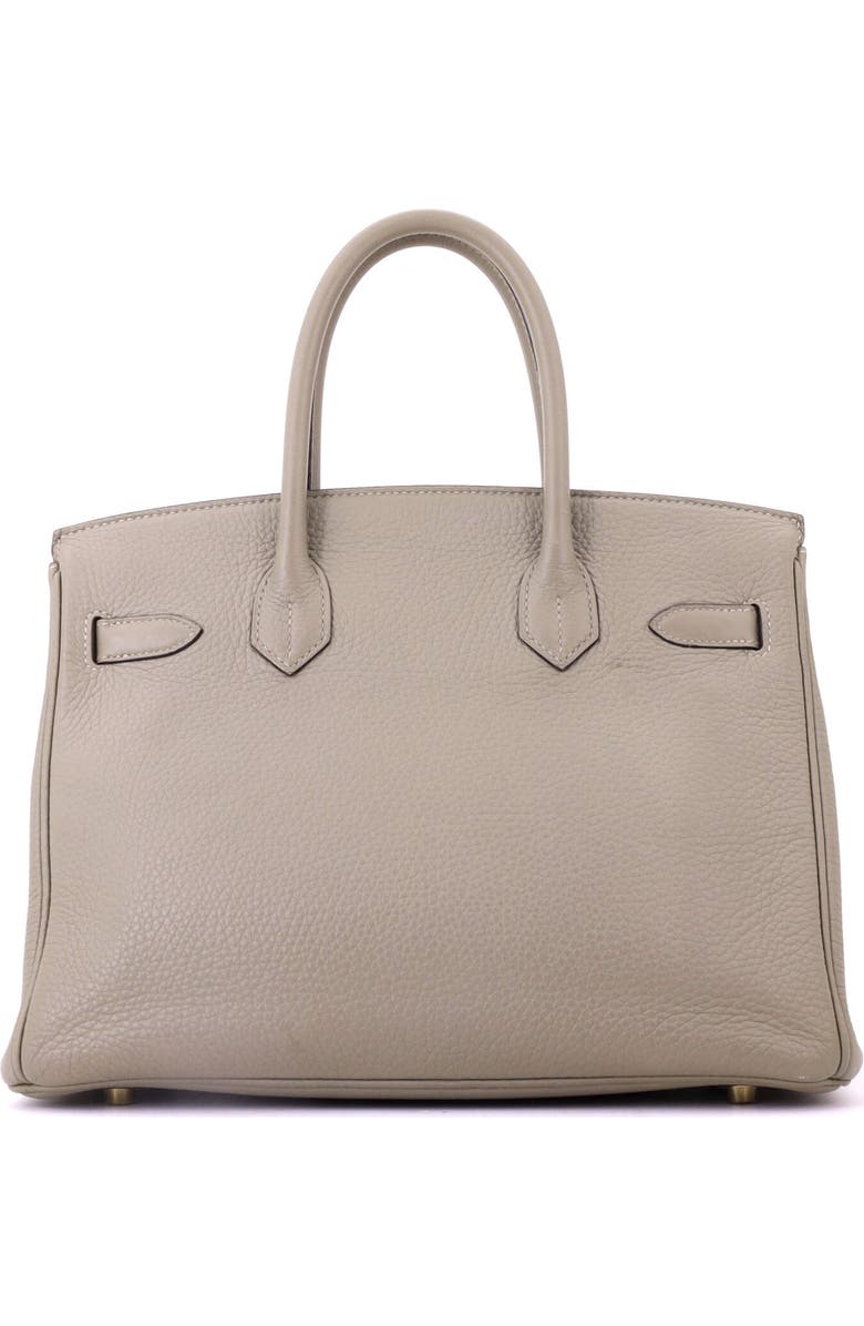 Pre-Owned Hermes Birkin Handbag Green Clemence with Gold Hardware 30, Alternate, color, Sauge