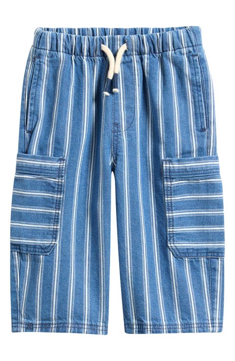 Kids' Stripe Wide Leg Cargo Jeans (Baby, Toddler & Little Kid)