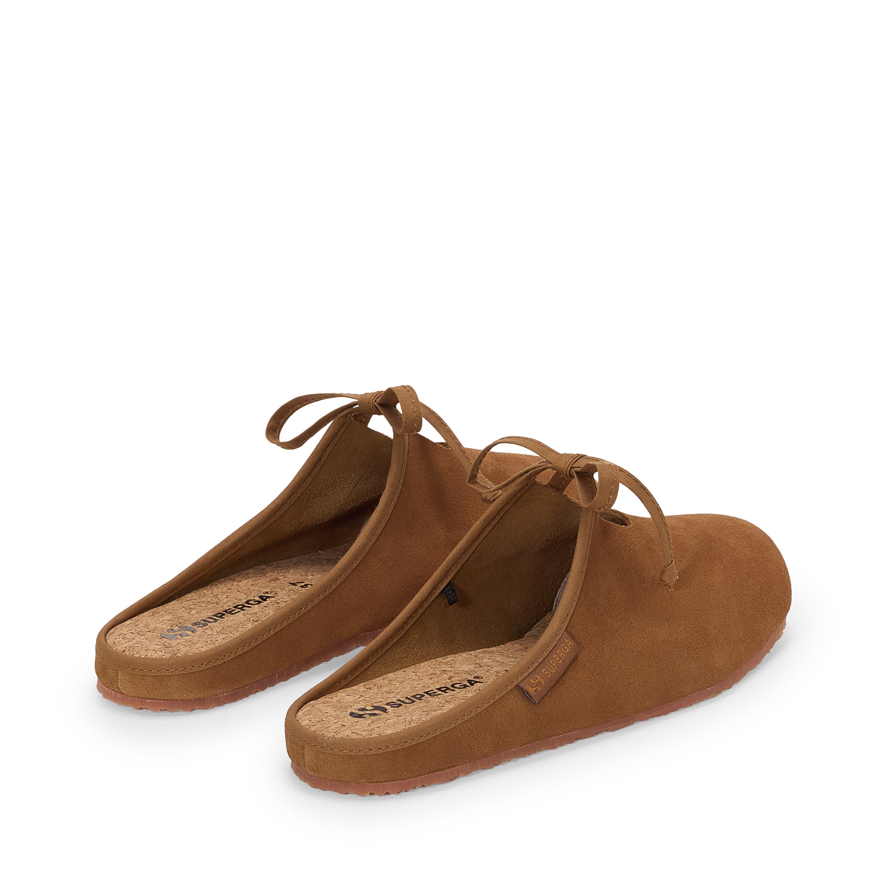 Superga 2445 Ballerina Mule Suede, Alternate, color, Brown Brique