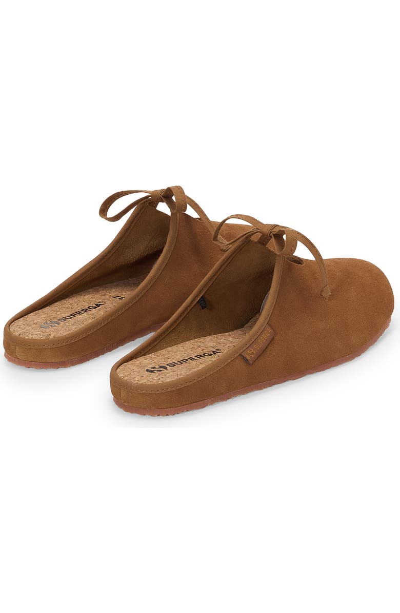 Superga 2445 Ballerina Mule Suede, Alternate, color, Brown Brique