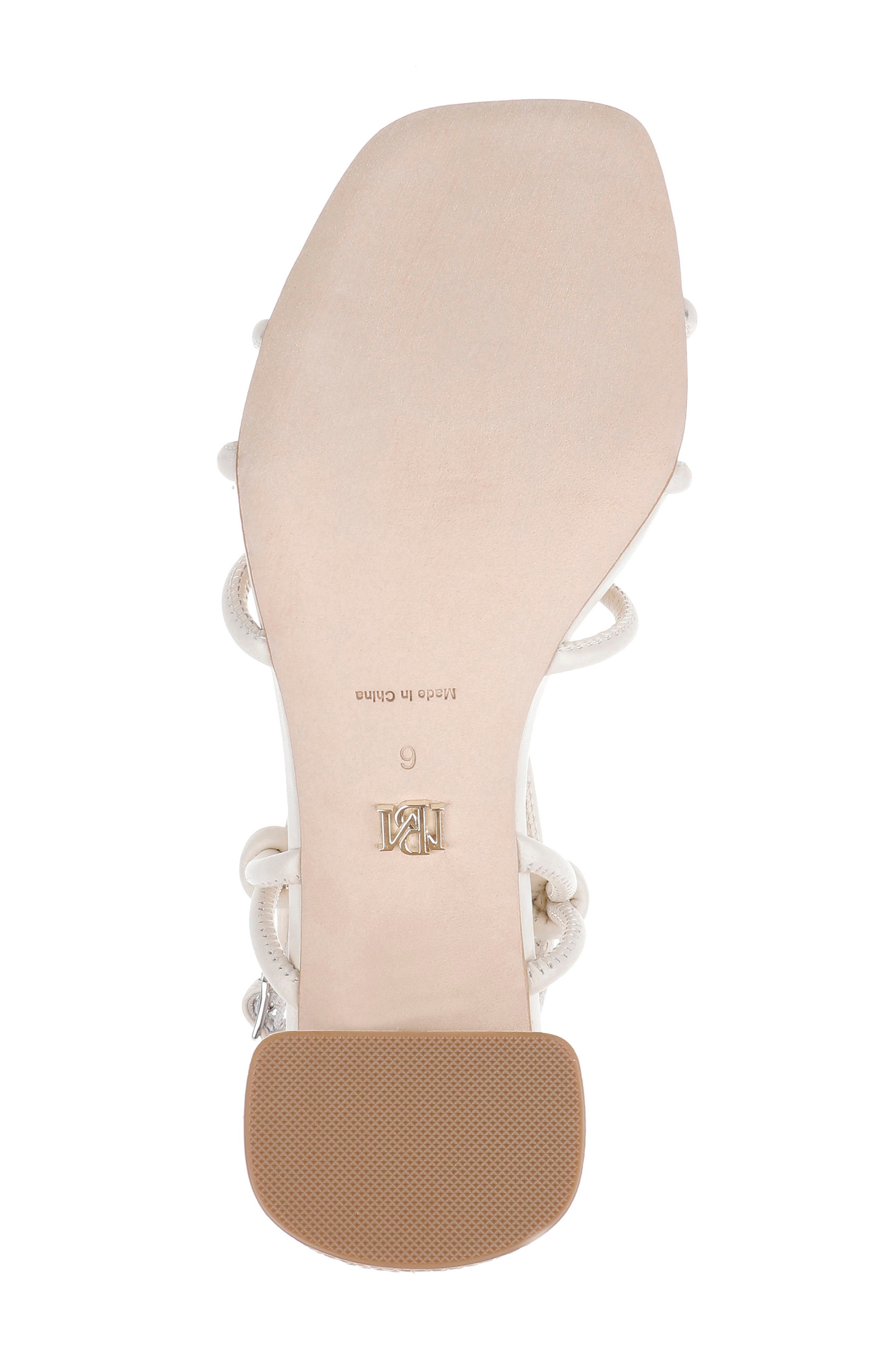 Badgley Mischka Collection Xiara Slingback Sandal, Alternate, color, Cream Leather