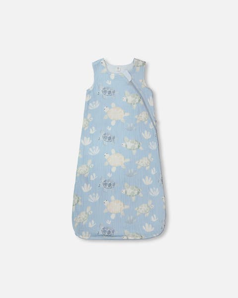 Cotton Jersey Muslin Turtle Printed Sleep Sack (Baby)