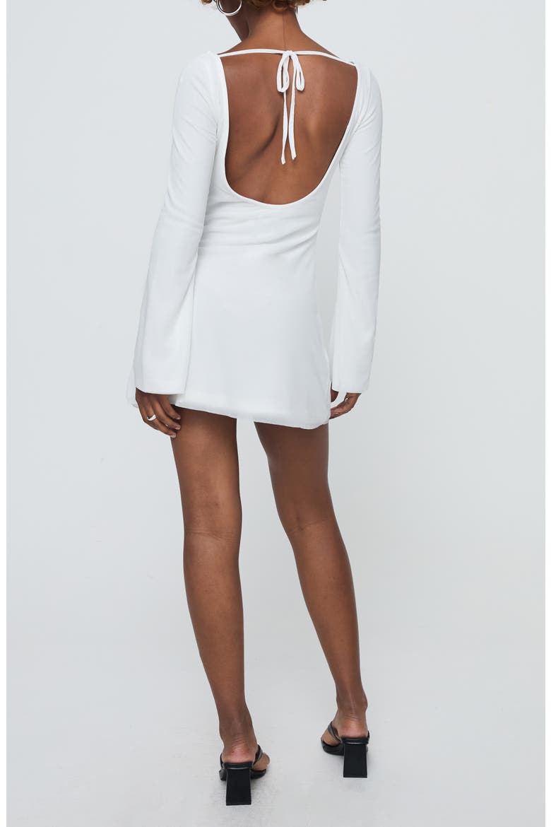 Lukea Long Sleeve Minidress, Alternate, color, WHITE