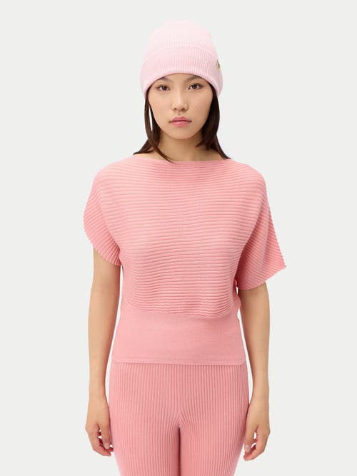 Gobi Cashmere Cashmere Rib Knit Beanie In Pink