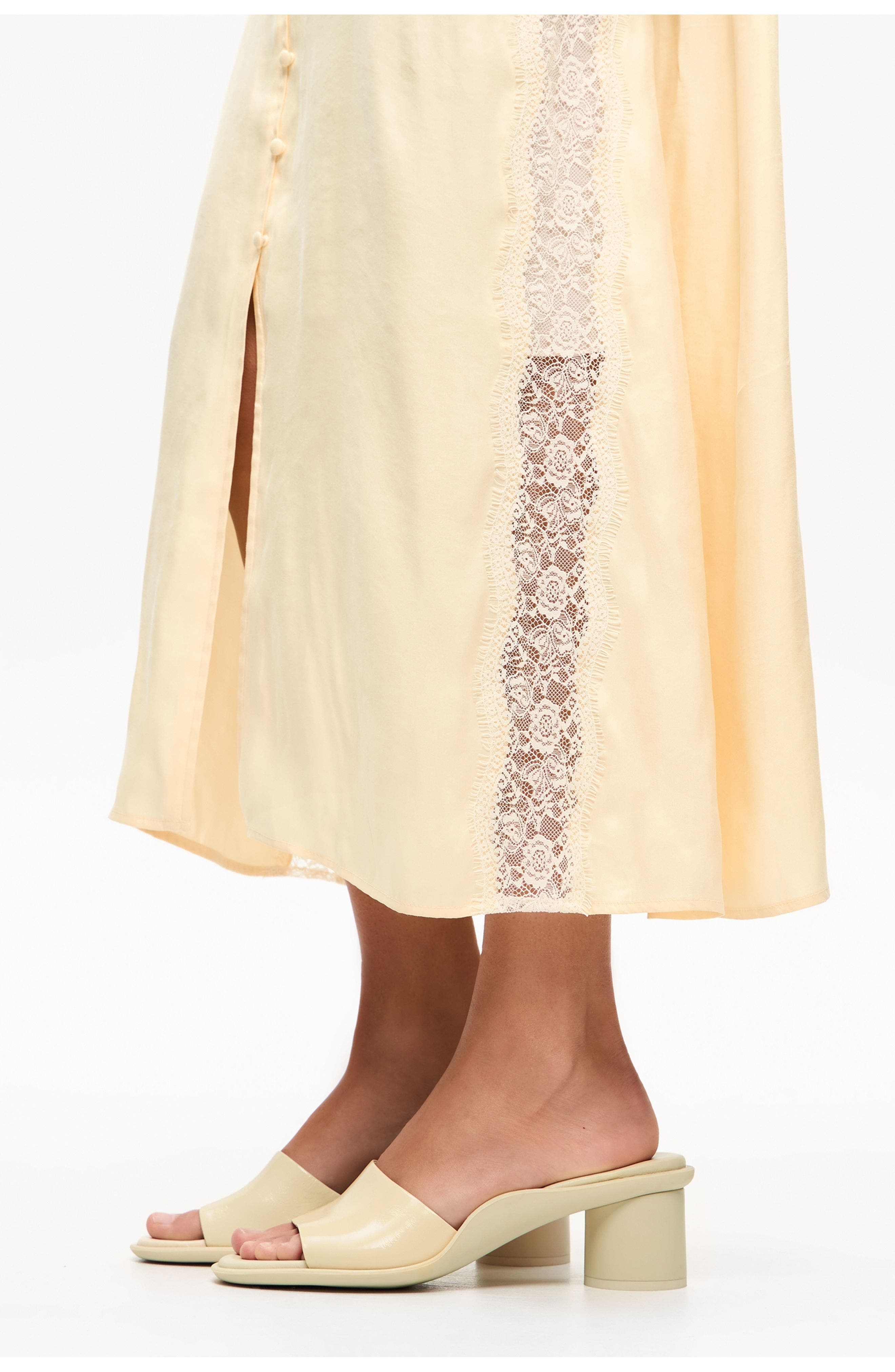 Leather Low Heel Sandal - image 2
