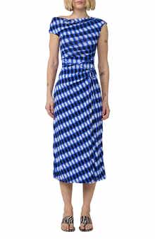 Wittrock One-Shoulder Dot Print Mesh Dress