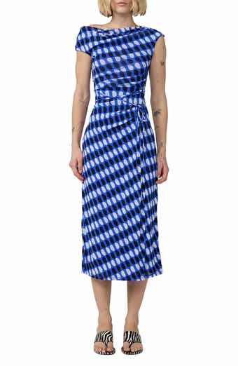 Wittrock One-Shoulder Dot Print Mesh Dress