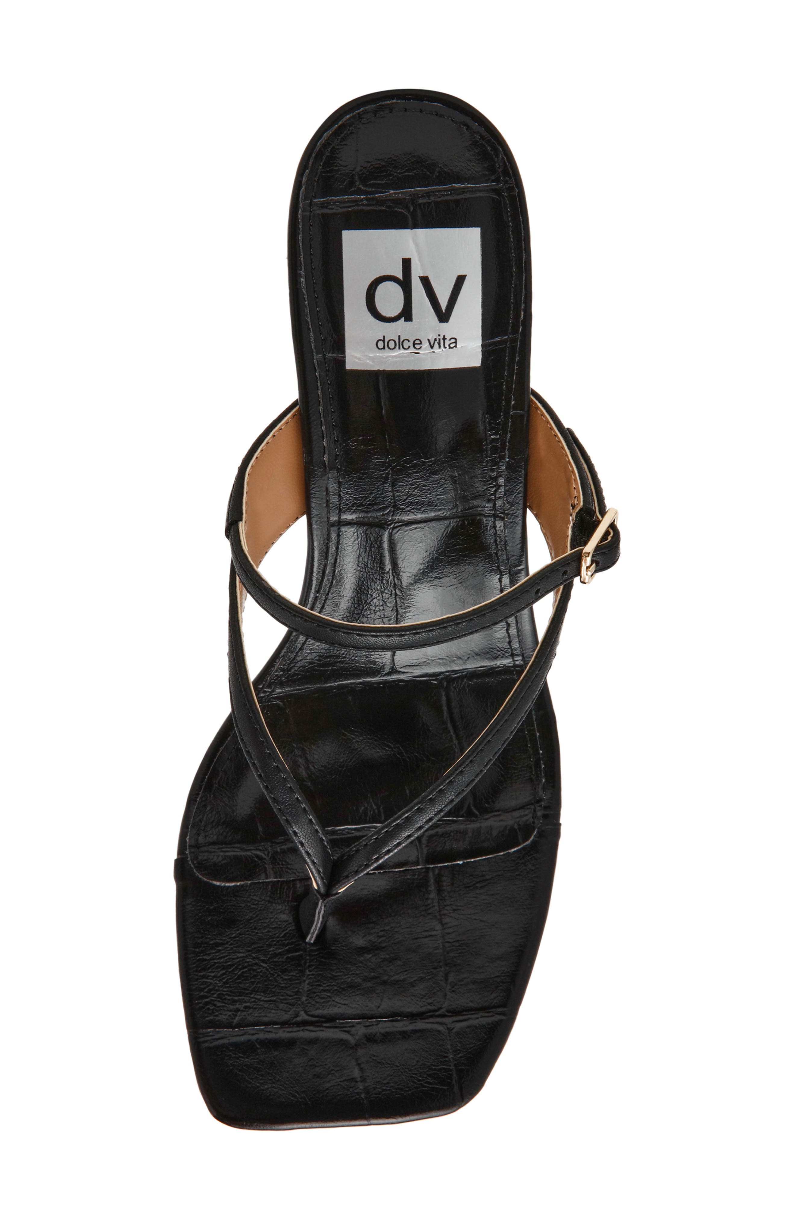 DV by Dolce Vita Lisette Block Heel Slide Sandal, Alternate, color, Black