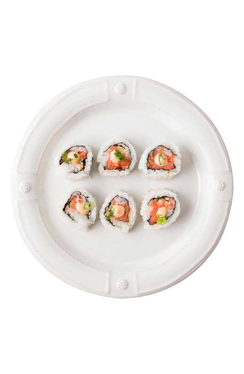 Juliska Berry 
Thread French Panel Ceramic Salad Plate, Alternate, color, Whitewash