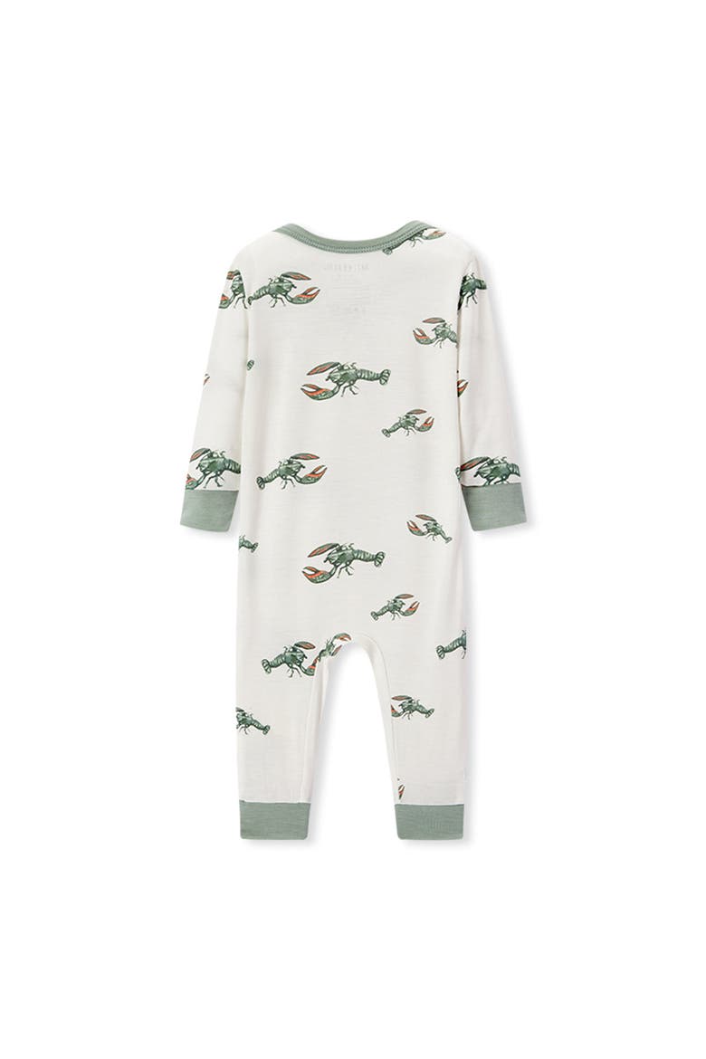 Luxe Stretch Zipper Pajama, Alternate, color, Mint Lobster