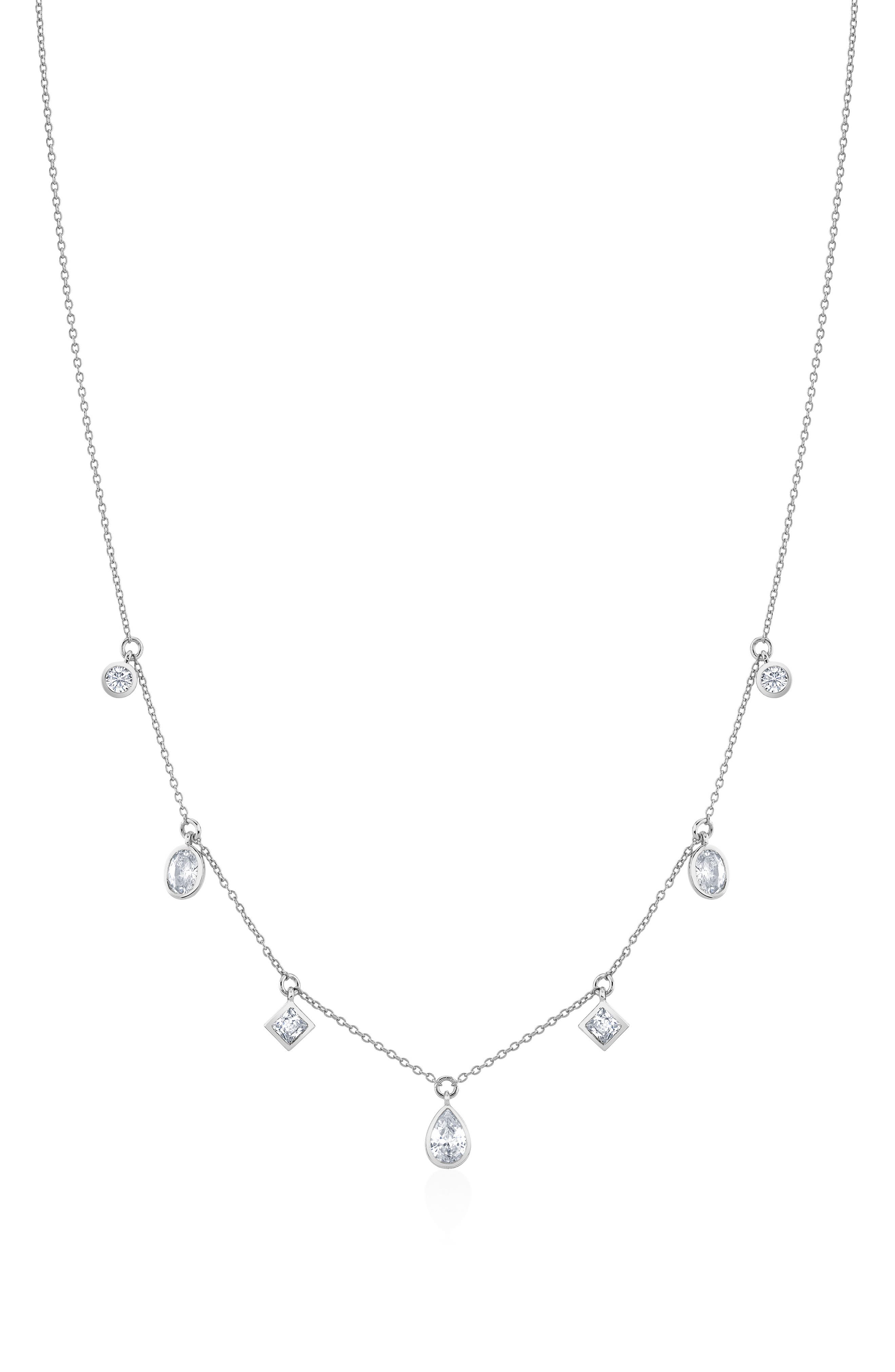 selected PURE PLATINUM / CLEAR STONE