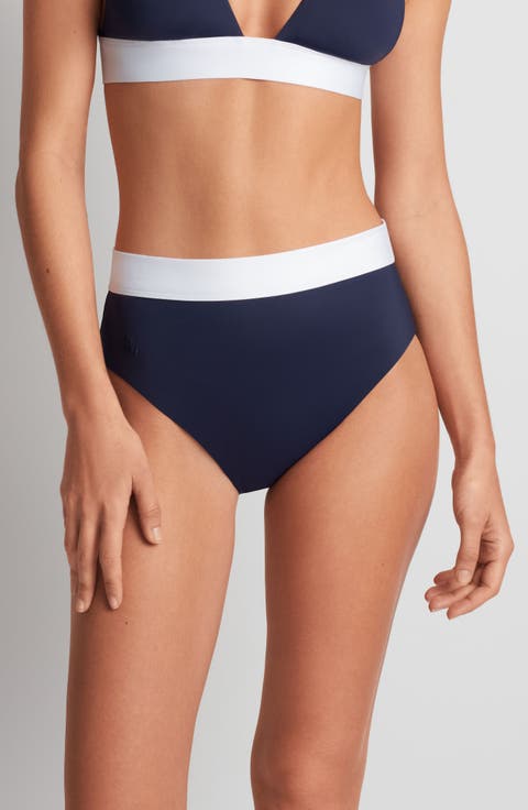 Banded High Waist Bikini Bottoms