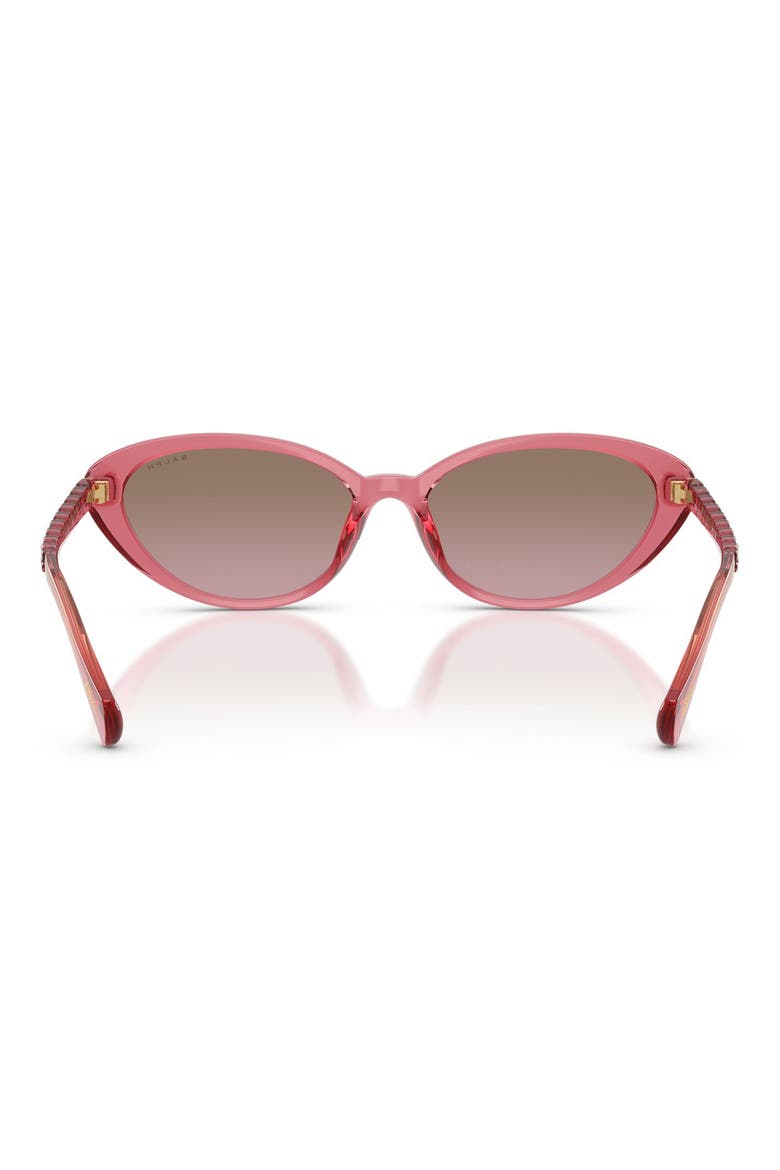 56mm Butterfly Sunglasses, Alternate, color, MILKY PEACH / GRADIENT ROSE