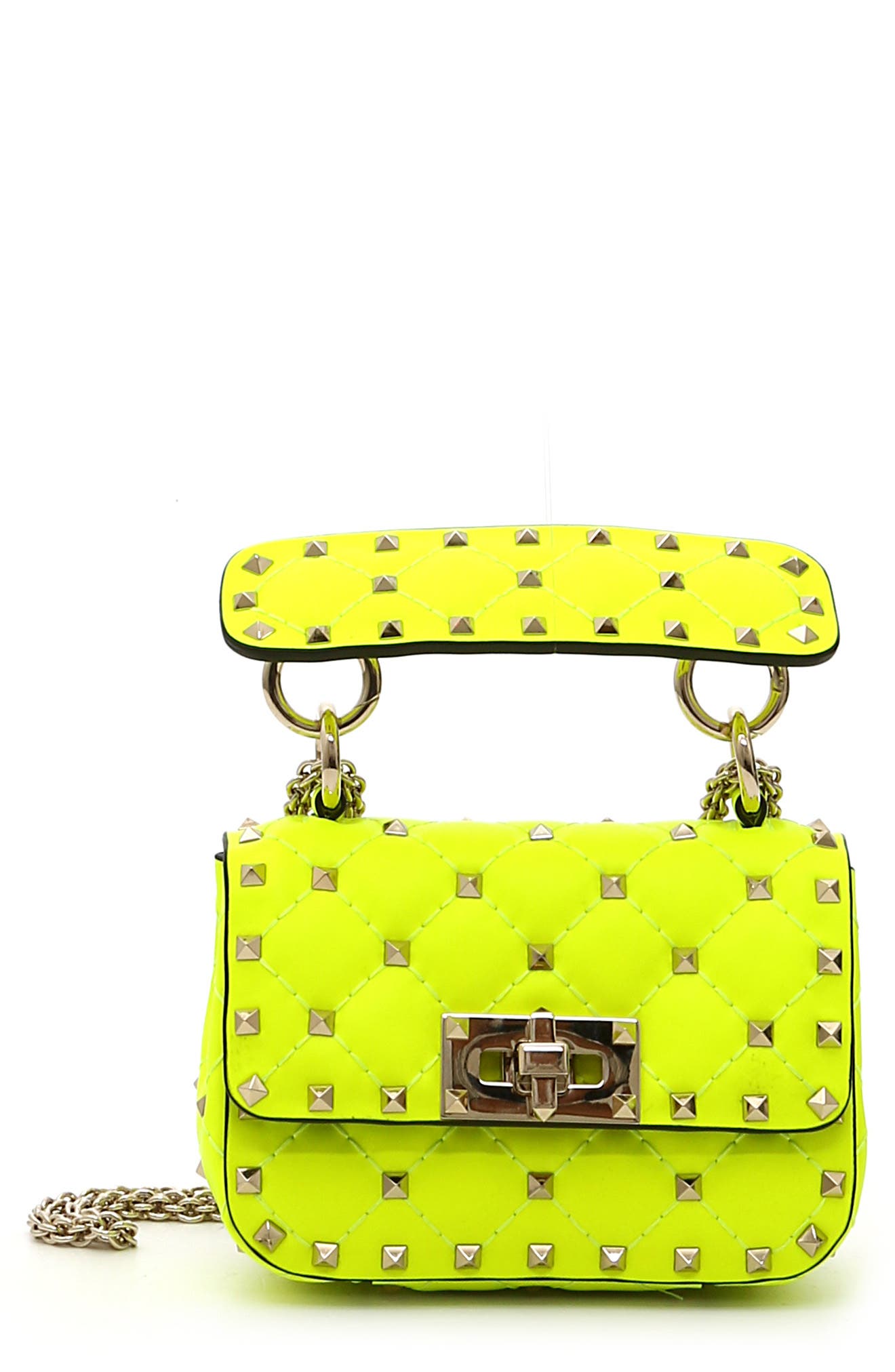 Valentino Garavani Micro Rockstud Spike It Leather Shoulder Bag, Main, color, 