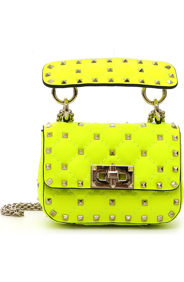 Valentino Garavani Micro Rockstud Spike It Leather Shoulder Bag, Main, color,