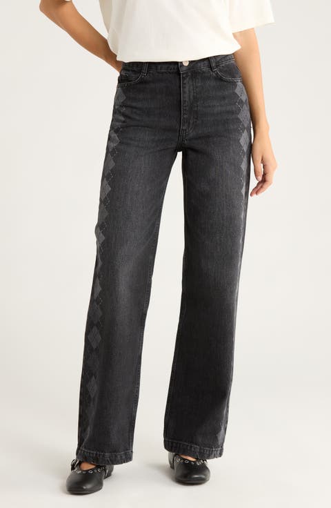 Sinclair Placement Arg Straight Leg Jeans