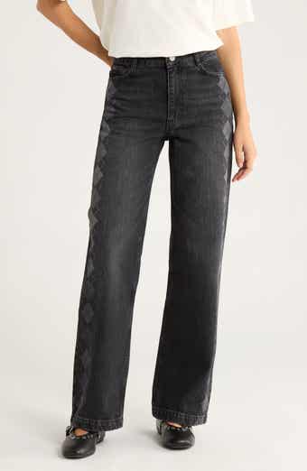 Damson Madder Sinclair Placement Arg Straight Leg Jeans