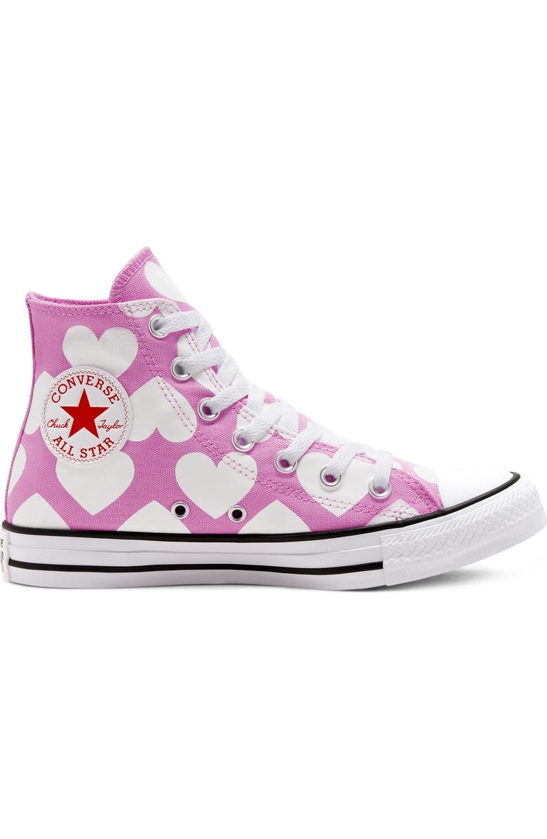 Converse Chuck Taylor<sup>®</sup> All Star<sup>®</sup> Heart High Top Sneaker, Alternate, color,