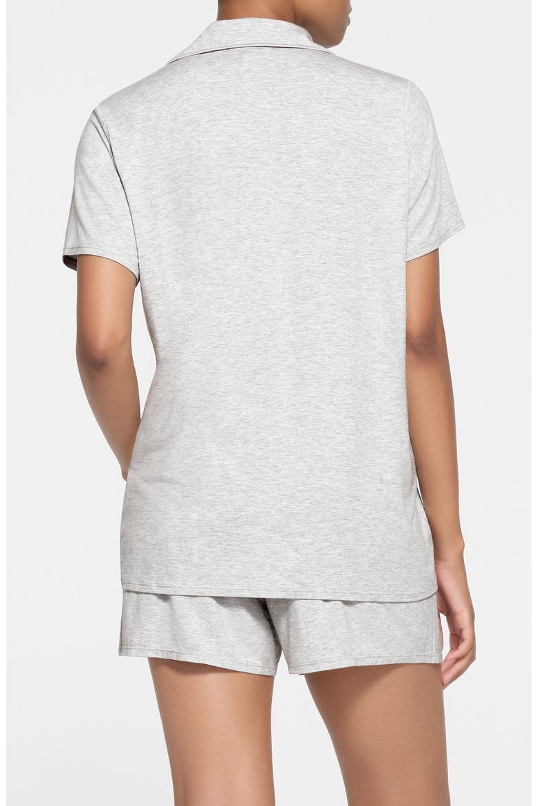 Short Sleeve Pajamas, Alternate, color, LIGHT HEATHER GREY