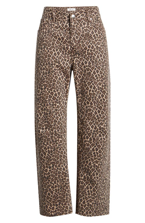 Madewell The Darted Barrel Leg Jean In Brown