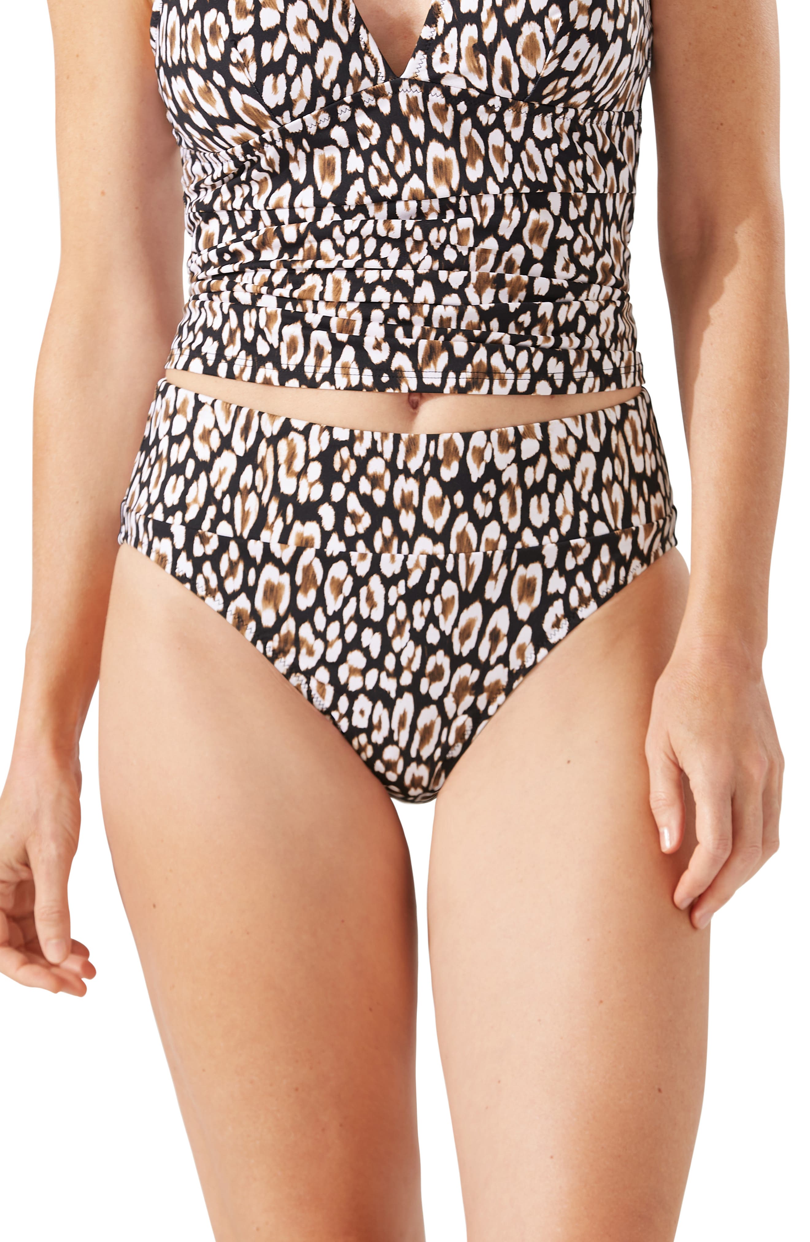 Tommy Bahama Safari Cat High Waist Bikini Bottoms