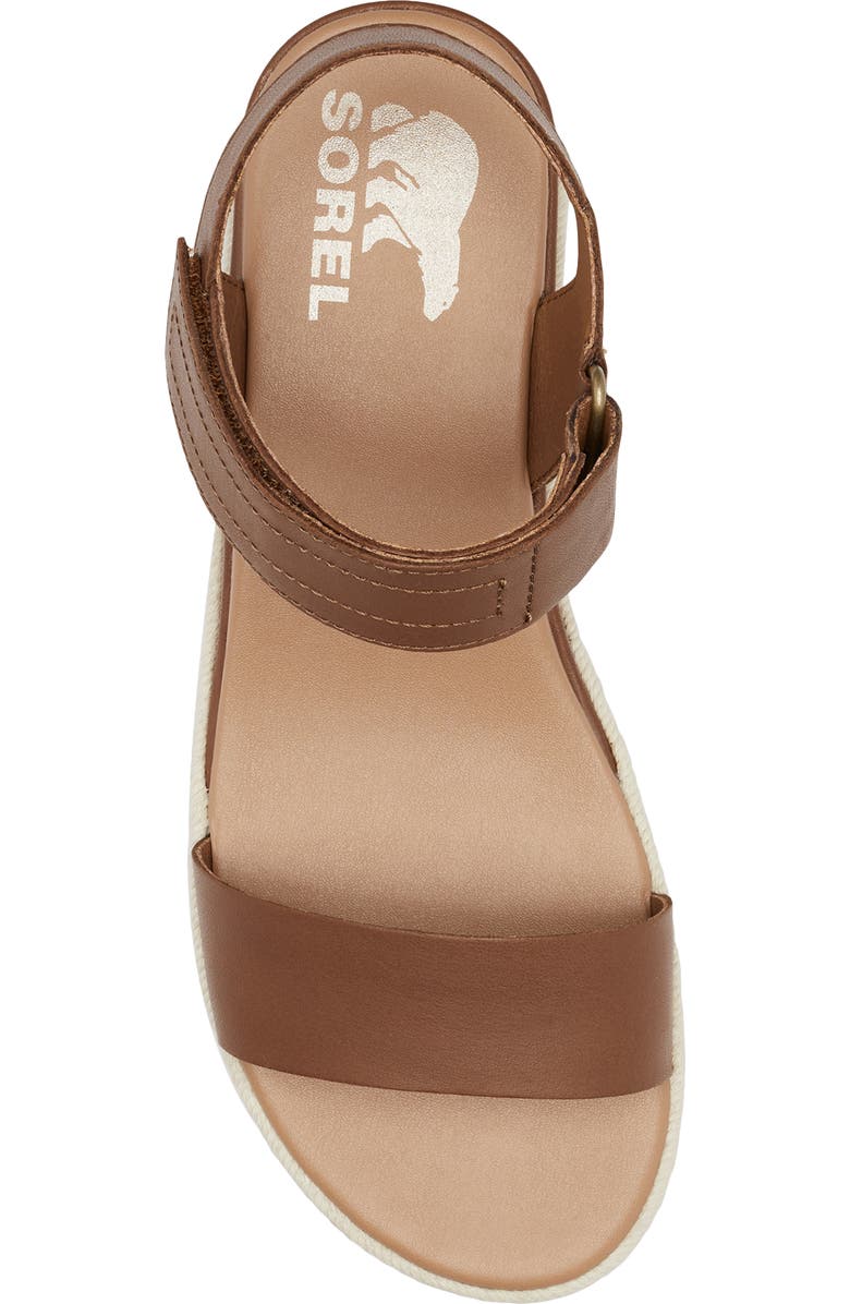 SOREL Cameron Flatform Sandal, Alternate, color, Velvet Tan/ Chalk
