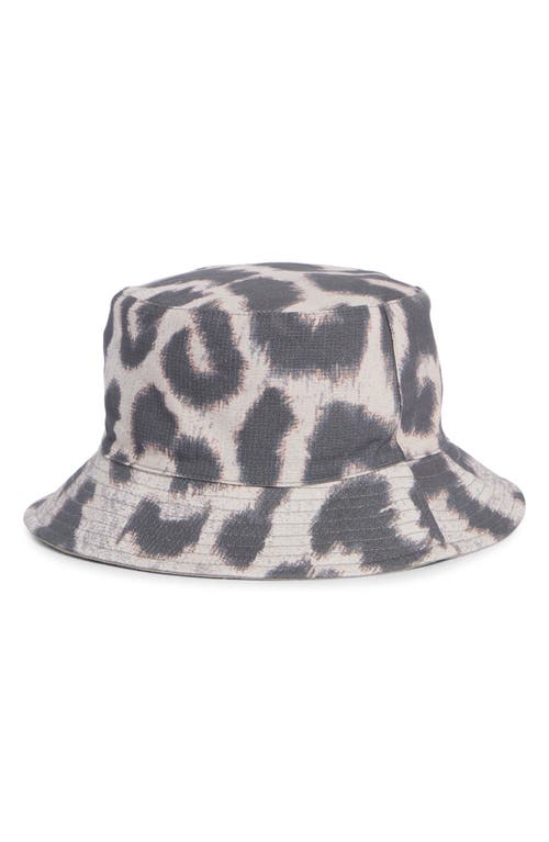 Allsaints Leopard Print Bucket Hat In Brown