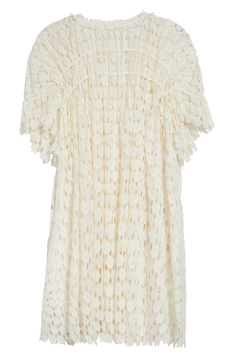 Ulla Johnson Layla Lace Trapeze Dress, Main, color, Chalk