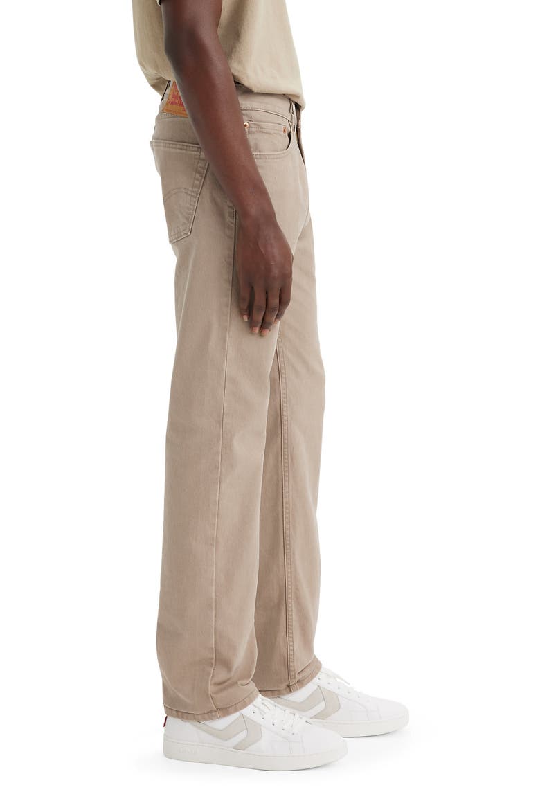 505™ Relaxed Straight Leg Jeans, Alternate, color, DESERT TAUPE DENIM