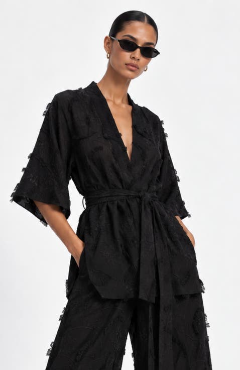 Embroidered Cotton Cabana Duster