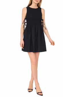 Smocked Bow Tank Minidress
