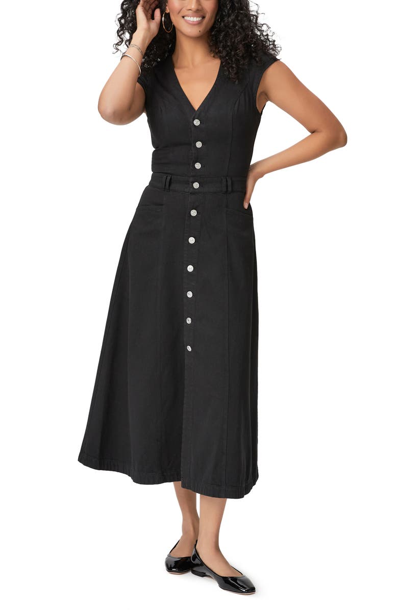 PAIGE Aida Cotton Blend Midi A-Line Shirtdress, Alternate, color, 