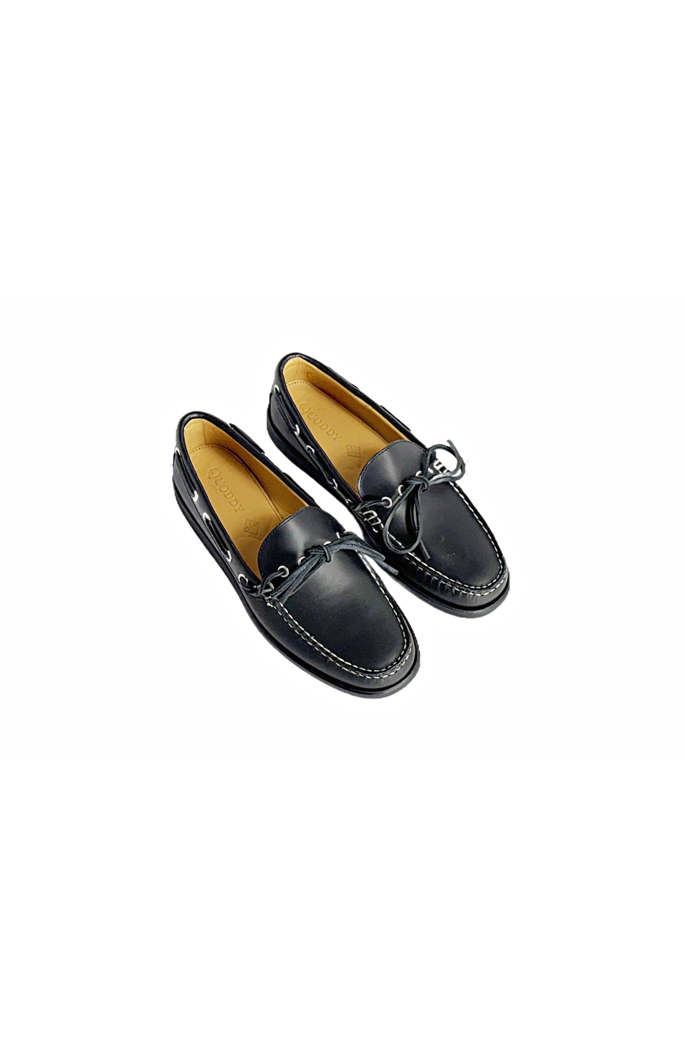 Quoddy Canoe Shoe, Alternate, color, Black