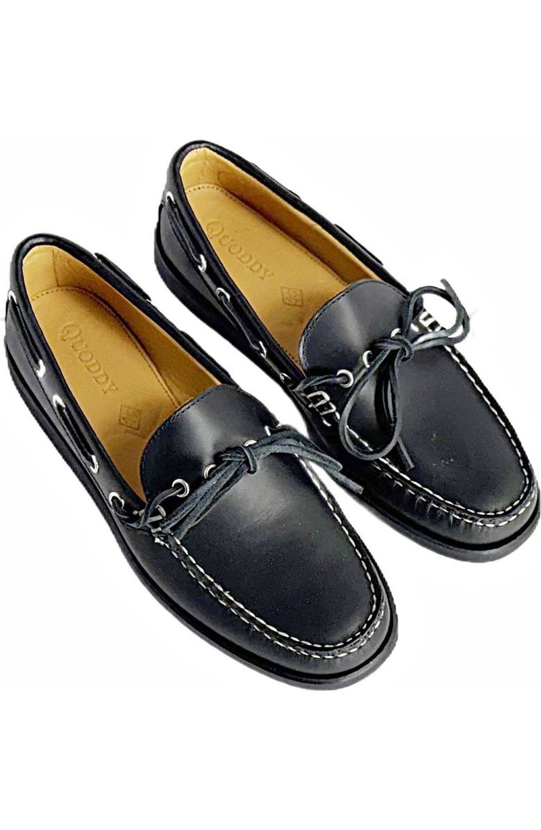 Quoddy Canoe Shoe, Alternate, color, Black