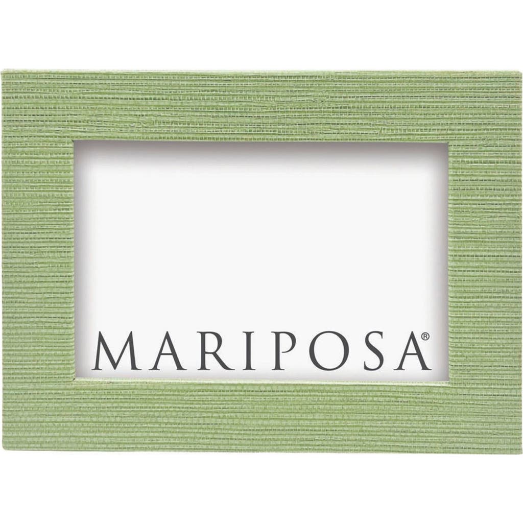 Mariposa Faux Grasscloth Picture Frame In Green