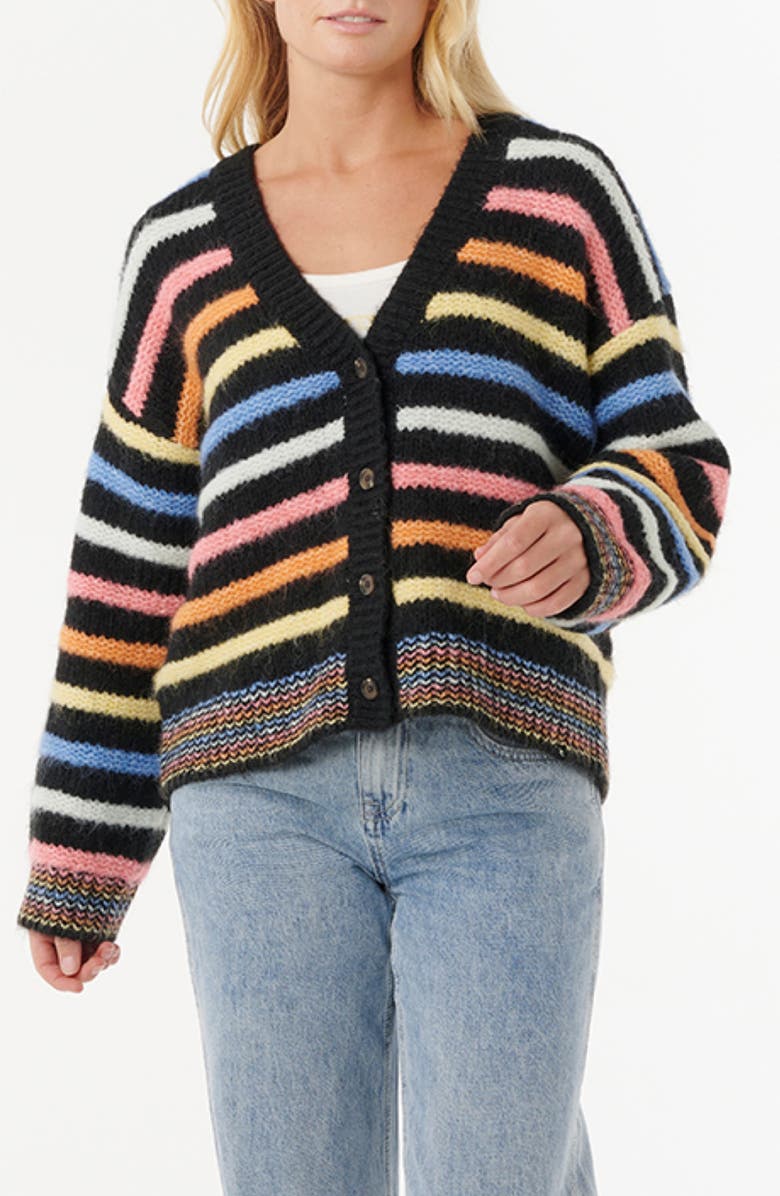 Rip Curl Pacific Rider Stripe Cardigan, Main, color, 