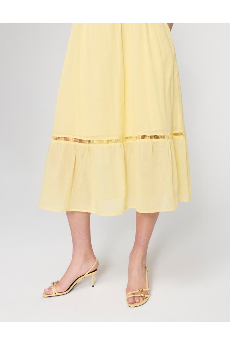 Petite Myriam Sleeveless Midi Dress, Alternate, color, Yellow